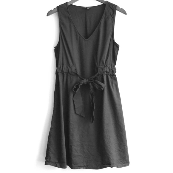 tie front jumper dress